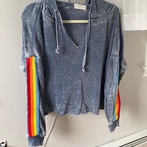 ocean drive slouchy cropped hoodie